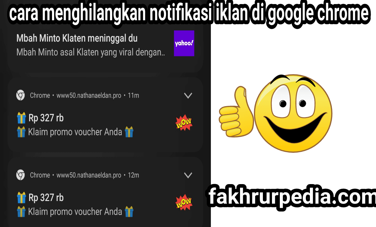 Cara Menghilangkan Notifikasi Iklan Di Google Chrome