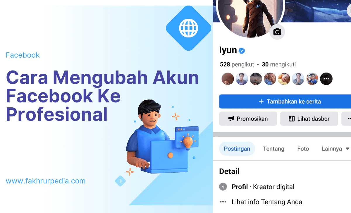 Cara Mengubah Akun Facebook Ke Profesional
