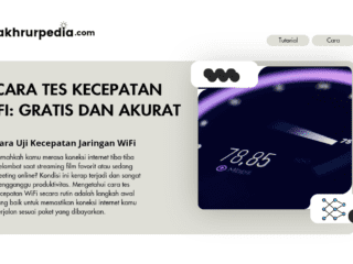 Cara Tes Kecepatan Wifi