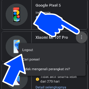 Cara Logout Akun Google