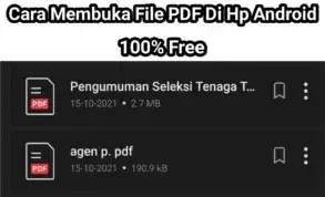 Cara Membuka File PDF Di Hp Android Work 100%