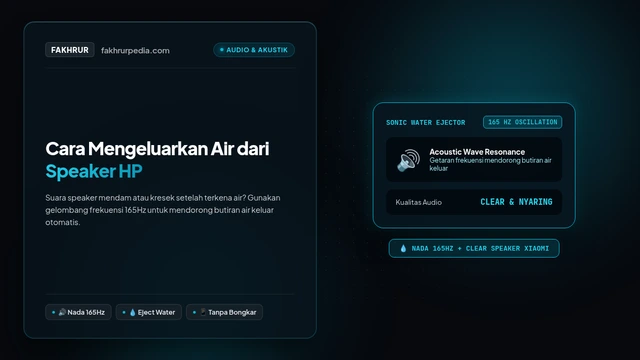 Cara Mengeluarkan Air Dari Speaker Hp