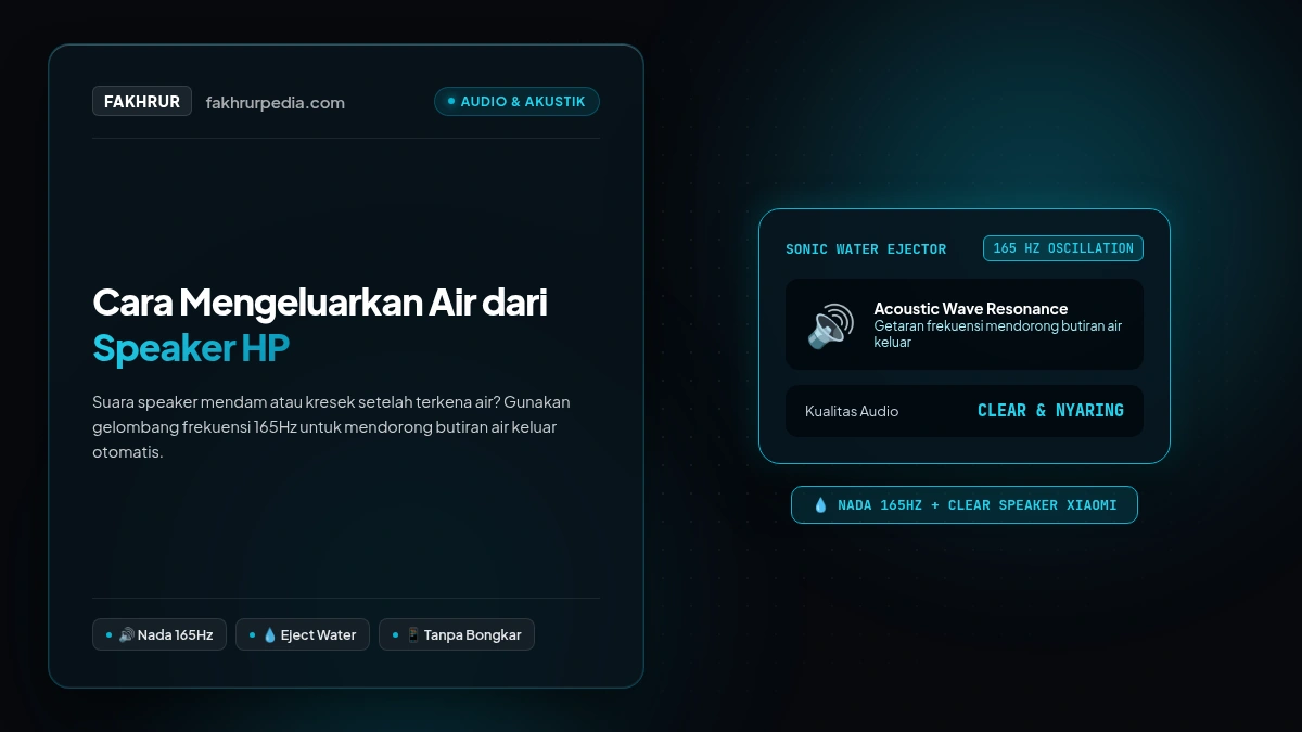 Cara Mengeluarkan Air dari Speaker HP & Mengatasi Suara Kresek