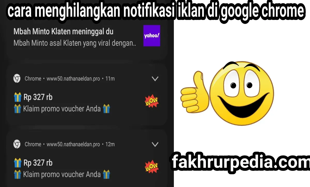 Cara Menghilangkan Notifikasi Iklan Di Google Chrome