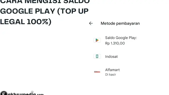 Cara Mengisi Saldo Google Playstore (Top Up Legal 100%)