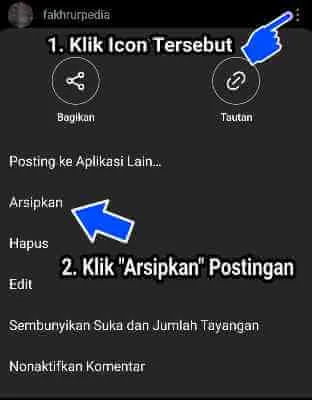 Cara Menyembunyikan Postingan Di Instagram