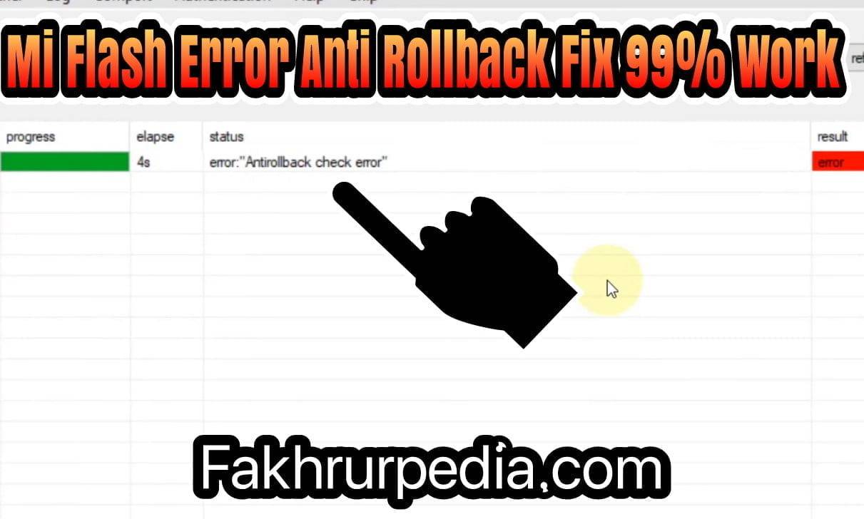 Error Anti Rollback