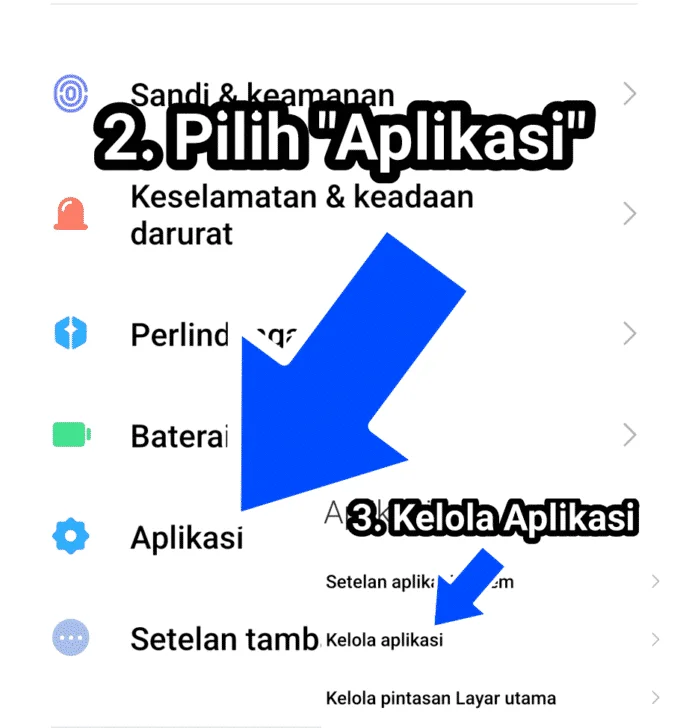 kelola aplikasi