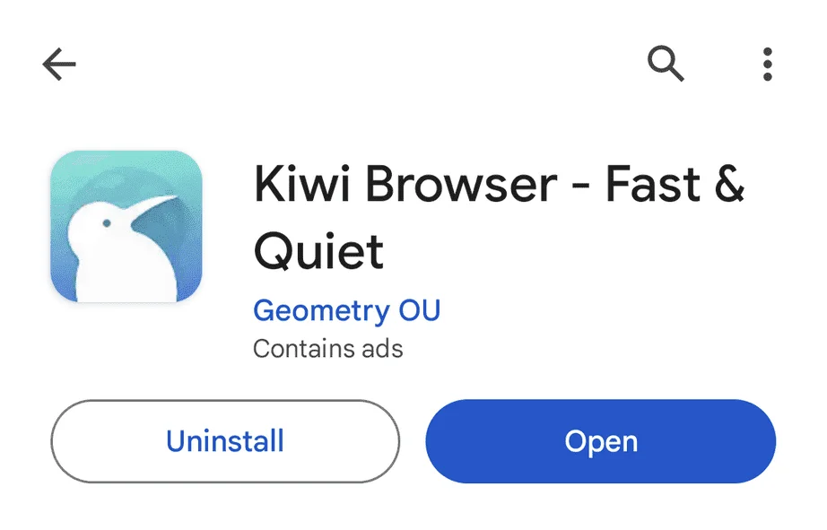 kiwi browser