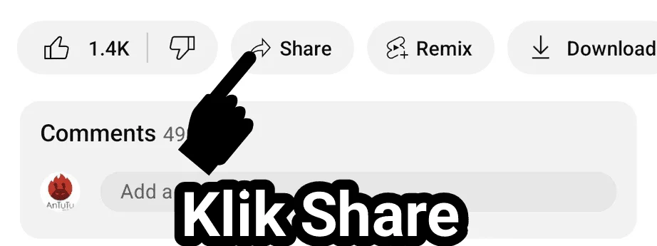 klik tombol share