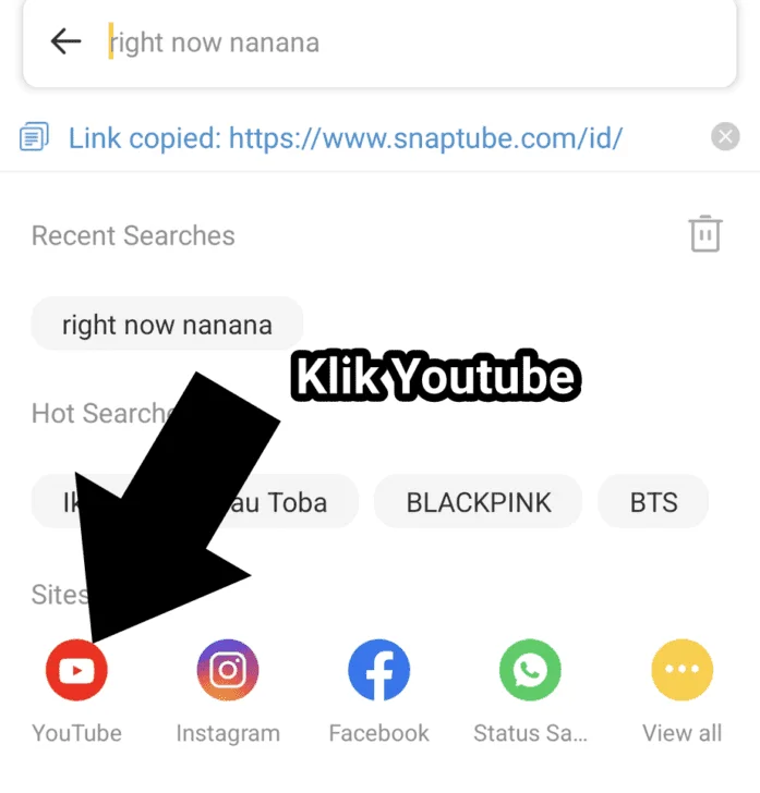 klik youtube