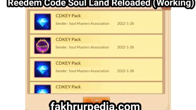 Redeem Code Soul Land Reloaded 2023