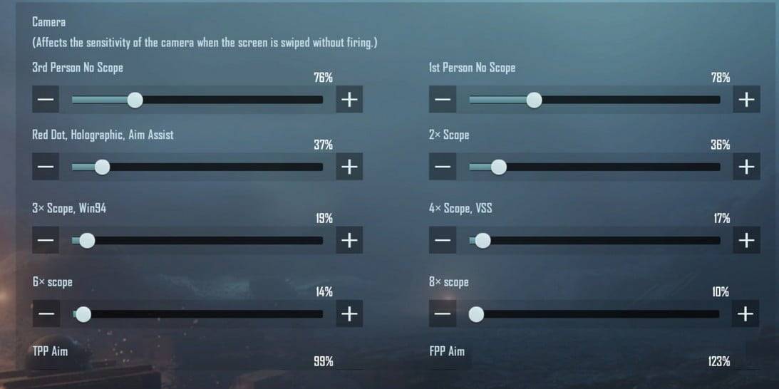 Settingan Camera No Recoil Pubg Mobile 1