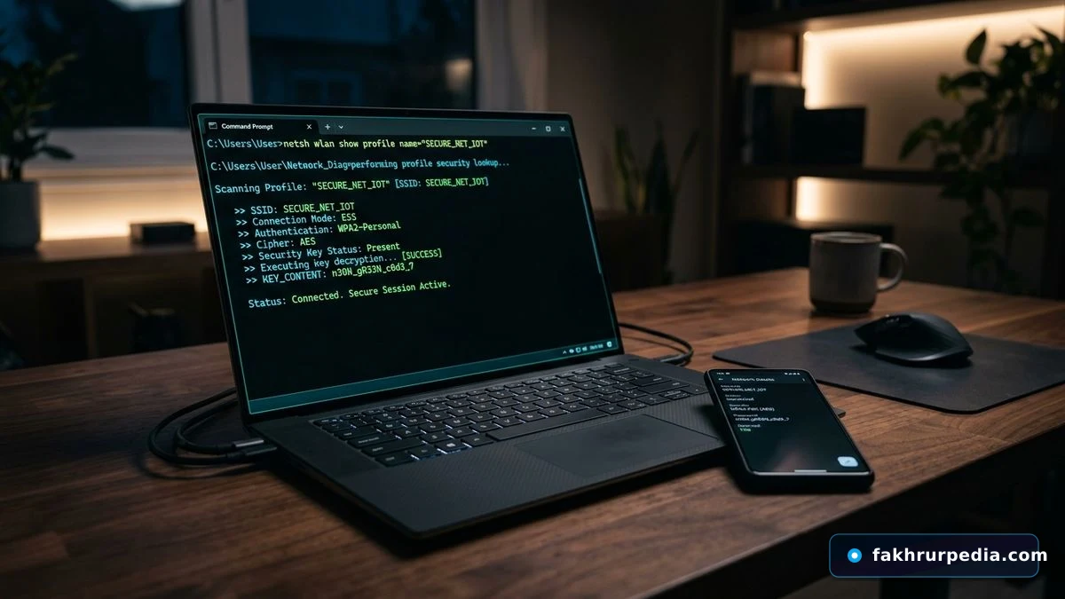 Metode Cek Password WiFi Tersimpan