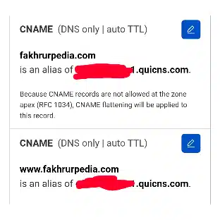 cname cloudflare quic