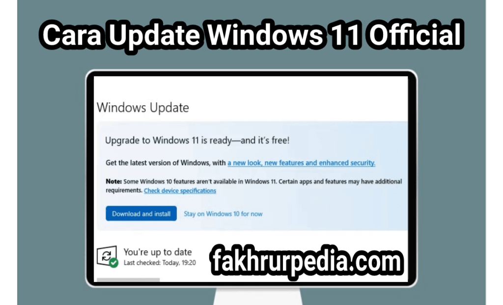 Cara Update Windows 11 1