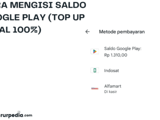 cara mengisi saldo google play