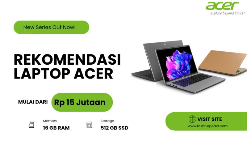 Laptop Acer 15 Jutaan