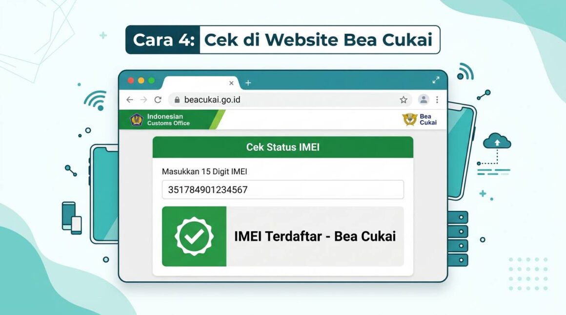 Cek IMEI iPhone lewat Beacukai