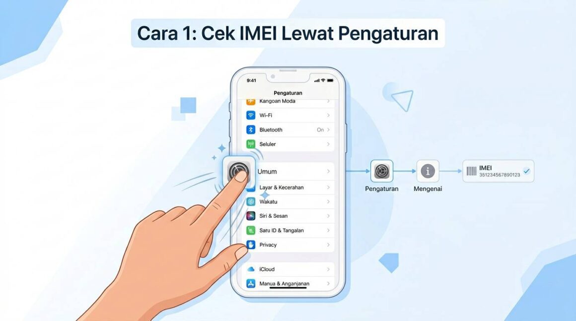 Cek IMEI iPhone lewat Pengaturan