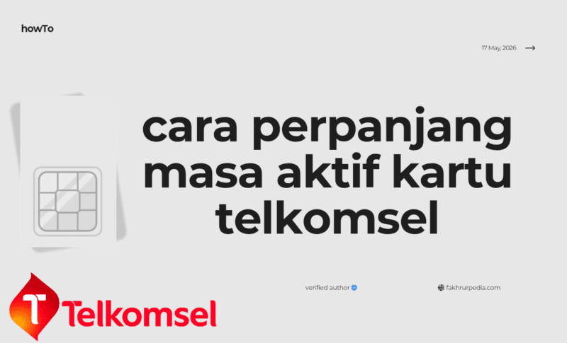 cara perpanjang masa aktif telkomsel