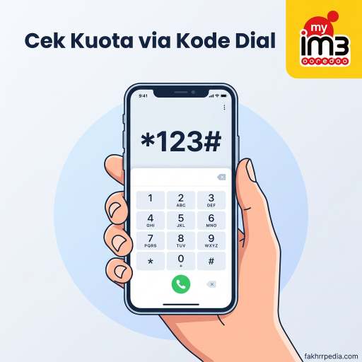 cek kuota indosat lewat dial